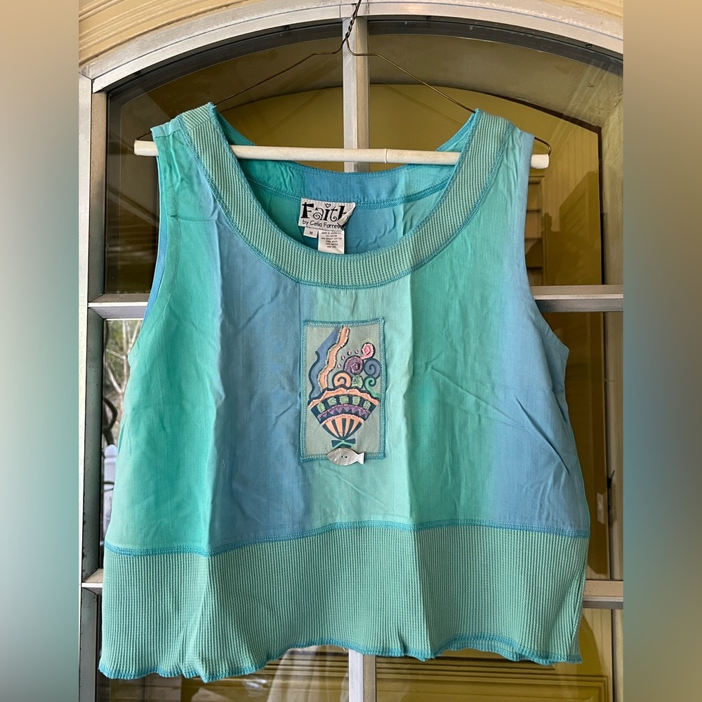 WOMEN’S FAITH by CELIA FORRESTER SLEEVELESS TOP.